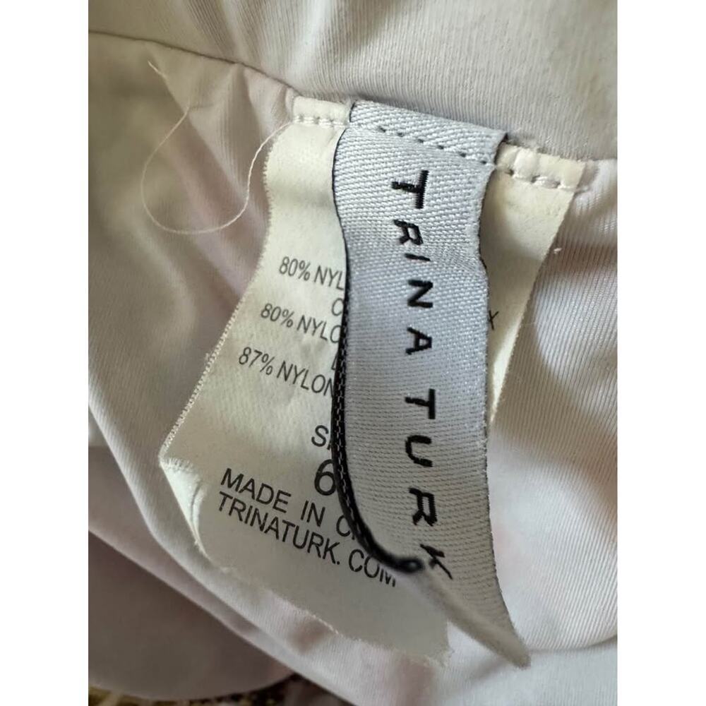 Trina Turk Size 6 Nandini Bandeau Top Hipster Bottom Bikini 2 Piece Swimsuit - Picture 8 of 8
